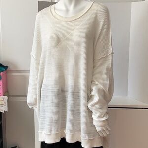 We The Free Brand Oversized Long Sleeve Top